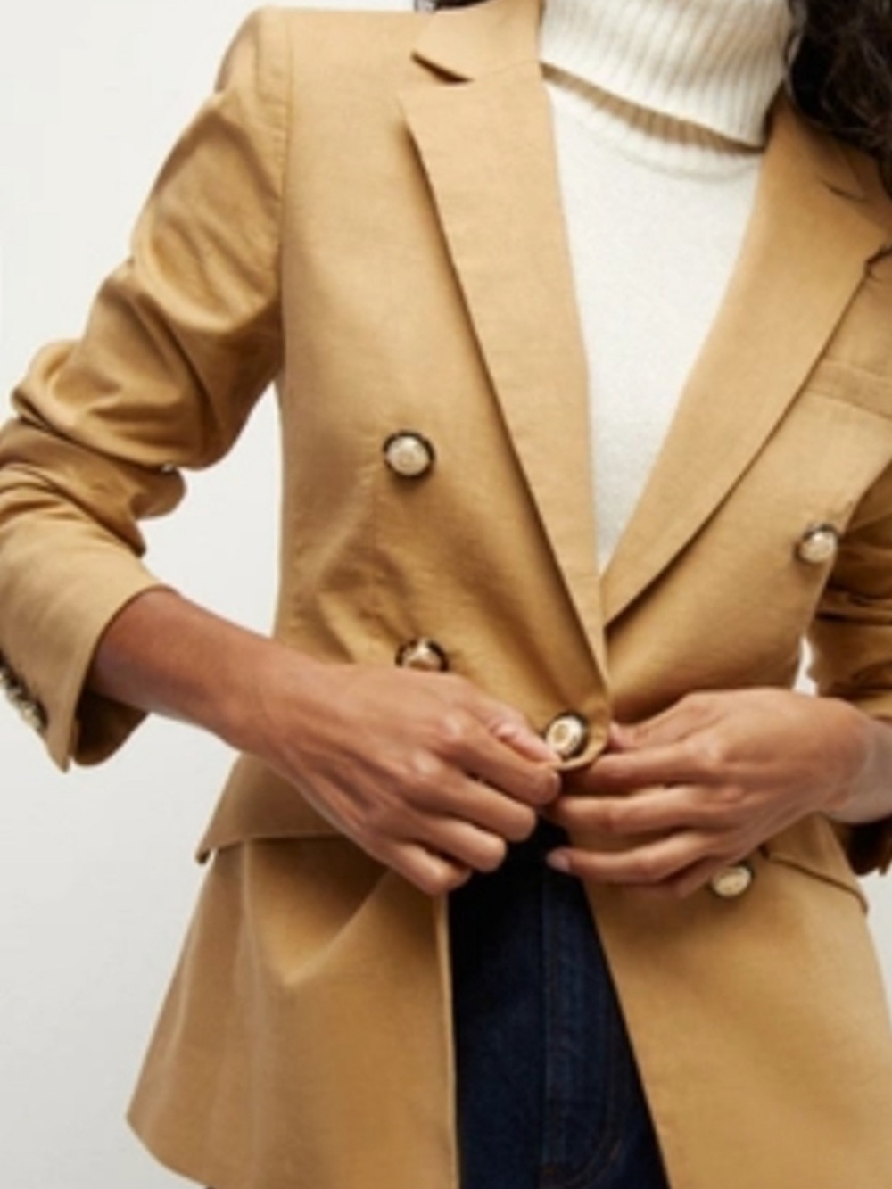 Veronica Beard Double-Breasted Camel-Tan Blazer NEW WITH TAGS NEVER WORN
